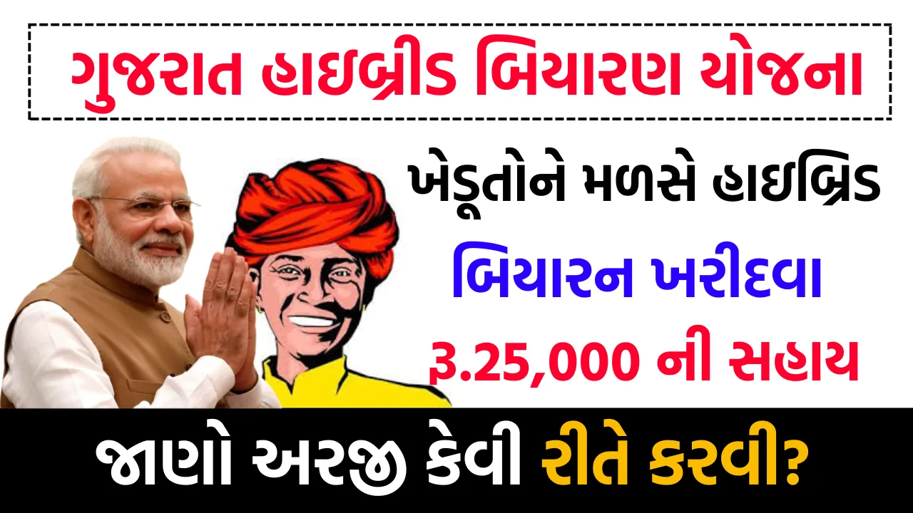 Hybrid Biyaran Yojana 2024 ગુજરાત હાઇબ્રીડ બિયારણ યોજના ગુજરાત ના ખેડૂતોને બિયારણ ખરીદવા માટે 75 હજારની સહાય