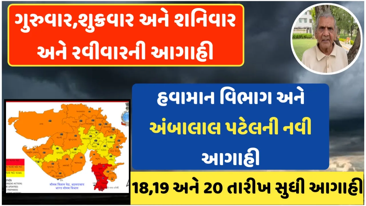 હવામાન વિભાગ અને અંબાલાલ પટેલની આગાહી:હજી એક રાઉંડ પૂરો નથી થયો ત્યાં આવી નવી આગાહી