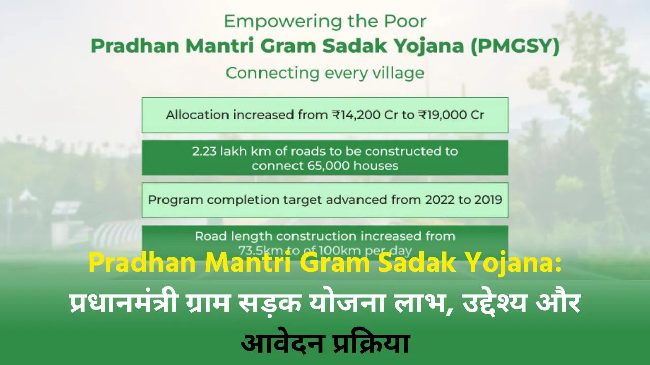 Pradhan Mantri Gram Sadak Yojana प्रधानमंत्री ग्राम सड़क योजना लाभ, उद्देश्य और आवेदन प्रक्रिया