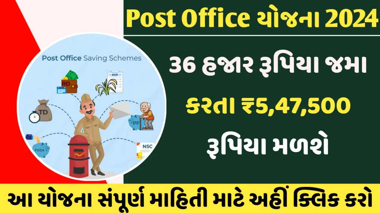Post Office Scheme : Depositing ₹36,000 will get ₹5,47,500