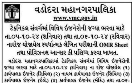 VMC Recruitment 2024 for Various Posts 2024