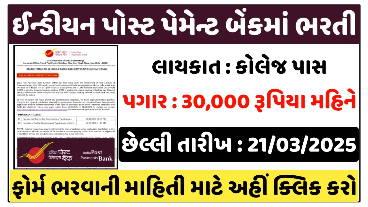 India Post IPPB Executive Recruitment 2025