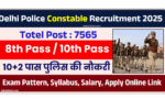 SSC Delhi Police Constable Recruitment 2025