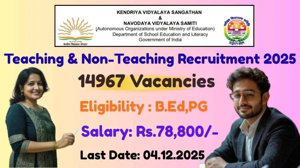 KVS NVS Recruitment 2025